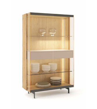 Mueble de salón modular color natural