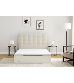 Canapé abatible Madera 25 con zapatero - Flex, blanco cerrado