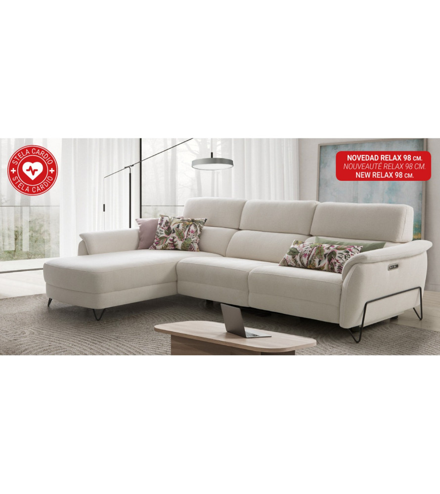 Sofá chaiselongue Estela cardio relax